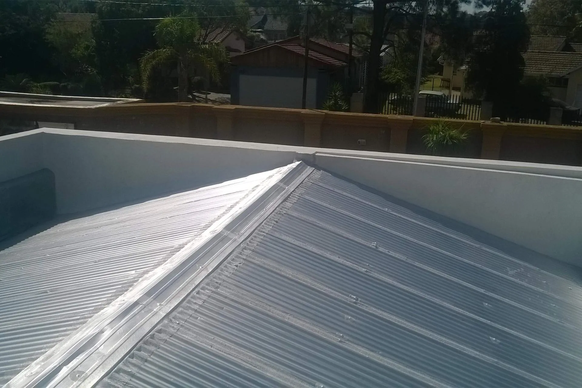 Metal roof waterproofing and rust sealing completed by Drytek in Germiston
