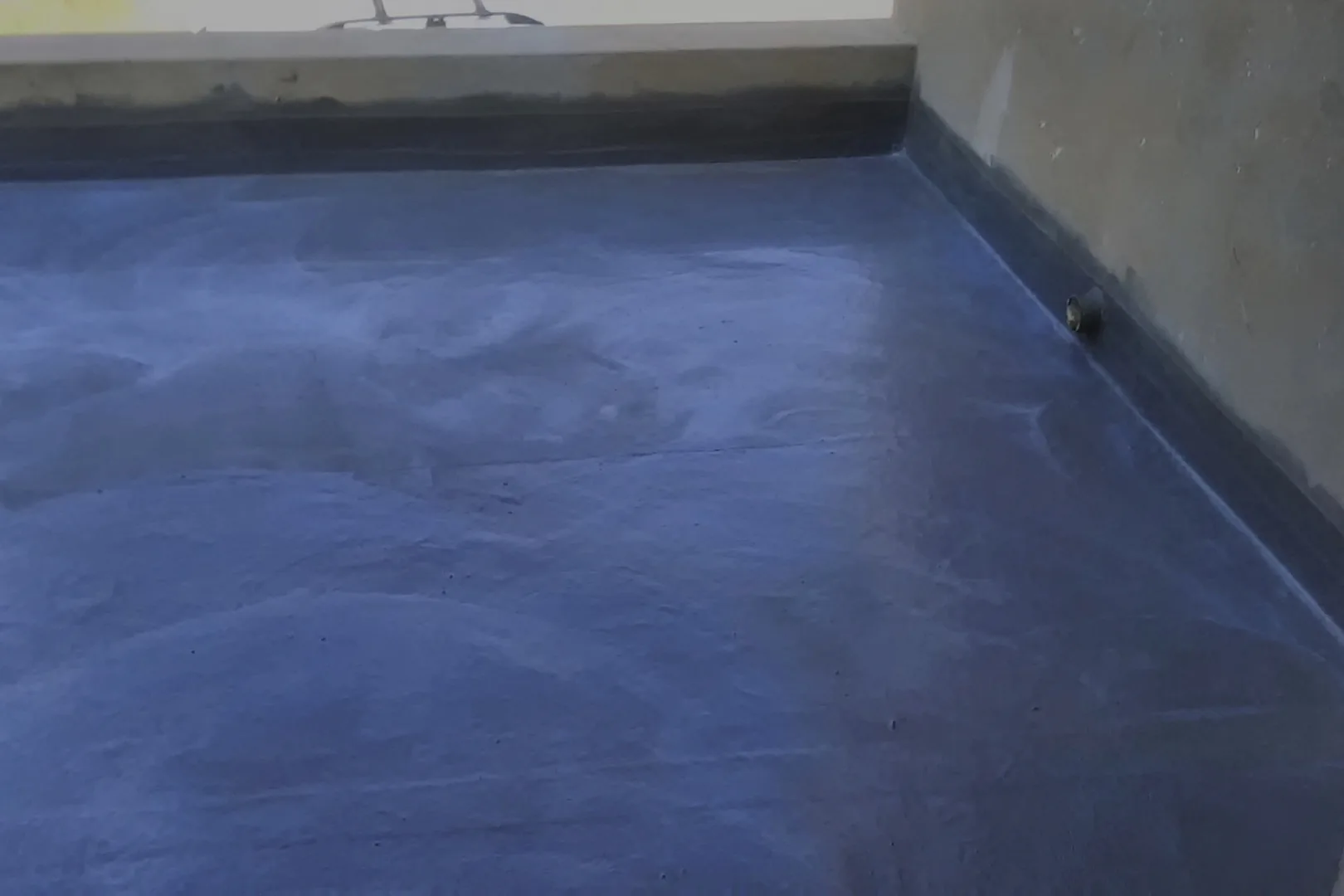Balcony waterproofing system installed by Drytek on a residential balcony in Bedfordview